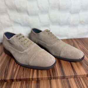 Joseph Abboud Men's Suede Oxfords in Sand/Taupe